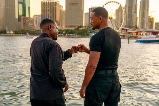 Will Smith und Martin Lawrence in Sony Pictures' BAD BOYS: RIDE OR DIE. Foto von: Frank Masi © 2024 CTMG, Inc. All Rights Reserved. 