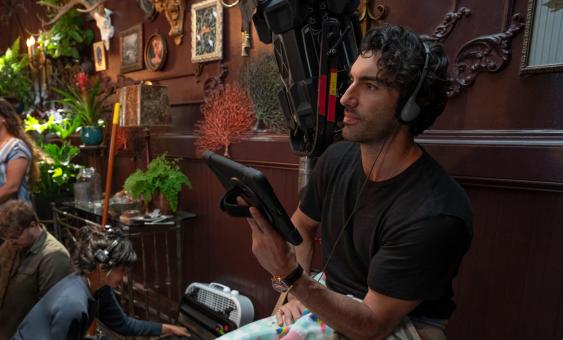 Director, Justin Baldoni on the set of IT ENDS WITH US. © 2023 CTMG, Inc. All Rights Reserved.