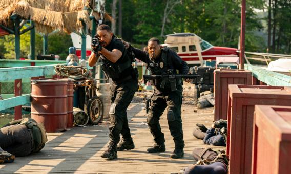Will Smith und Martin Lawrence in Sony Pictures' BAD BOYS: RIDE OR DIE. Foto von: Frank Masi © 2024 CTMG, Inc. All Rights Reserved.