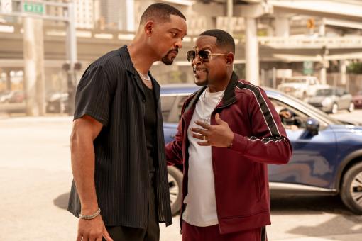 Will Smith und Martin Lawrence in BAD BOYS: RIDE OR DIE. Foto von: Frank Masi © 2024 CTMG, Inc. All Rights Reserved.
