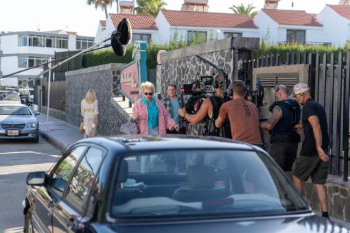 Am Set von Sony Pictures' DIE DREI ??? UND DER KARPATENHUND Foto von: Kurt Patzak ©2024 Wiedemann und Berg Film GmbH/Deutsche Columbia Pictures Filmproduktion GmbH