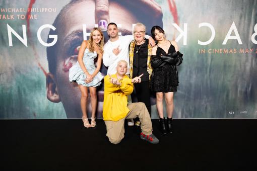 26.05.2025: ADELAIDE, AUSTRALIEN - Mischa Heywood, die Regisseure Michael Philippou und Danny Philippou, Sally-Anne Upton sowie Sora Wong auf der Sydney Premiere von BRING HER BACK im Capri Cinema in Adelaide, Australien. Fotograf: Scott Ehler www.scottehler.com