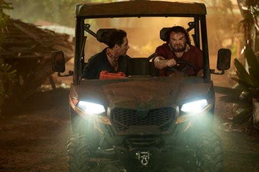 Doug (Jack Black) und Griff (Paul Rudd) in Sony Pictures' ANACONDA. © 2025 CTMG, Inc. All Rights Reserved.