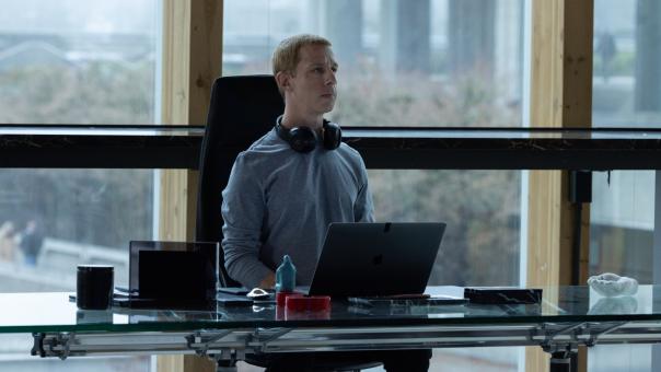 Mark Zuckerberg (Jeremy Strong) in Sony Pictures‘ THE SOCIAL RECKONING.  © 2026 CTMG, Inc. All Rights Reserved.